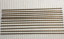 Antique Brass Stair Rods x12 Vintage Victorian Acord Rail Pole End 30"L