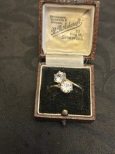 vintage rolled gold 2 stone