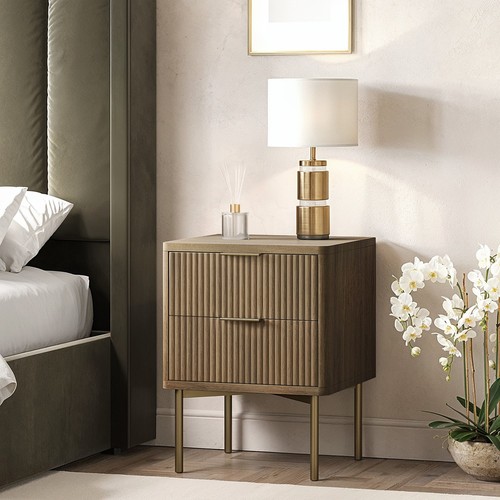 Dark wood ribbed - dark,