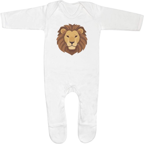 Stylized lion head baby - lion, head'