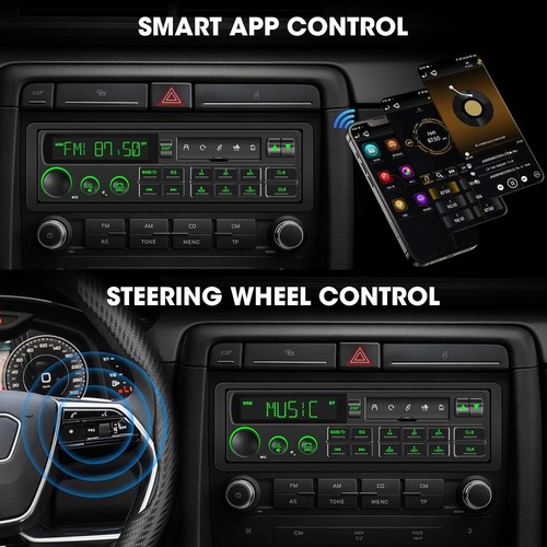 Bluetooth retro car stereo - car,