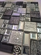 Glass mosaic tiles - tiles, kitchen