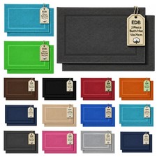 2X Bath Mats Set 1000GSM Quick