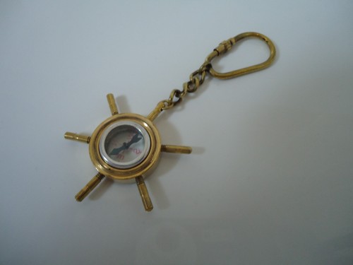 Brass ships wheel - ships, key