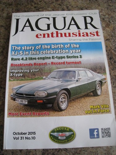 Jaguar enthusiast magazine oct - enthusiast,