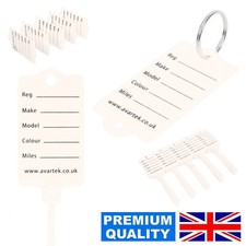 Car Keyrings with Plastic Tags