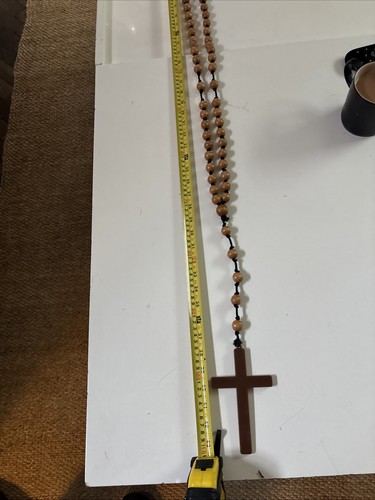 Vintage wooden rosary beads - rosary,