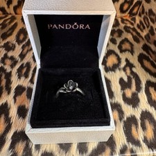 Pandora Sterling Silver Ring - CZ - Flower Rose - Size 54 S925 ALE