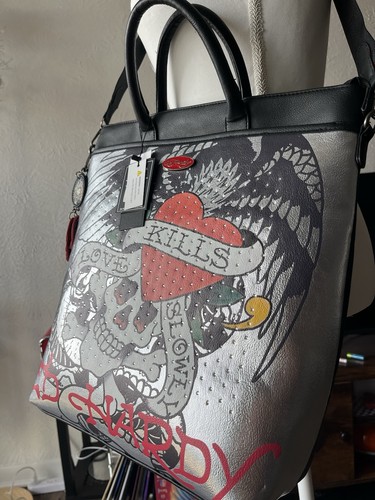 Hardy tattoo metallic tote - hardy,