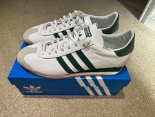 Adidas Country OG White Green Gum Mens Trainers UK Size 9.5