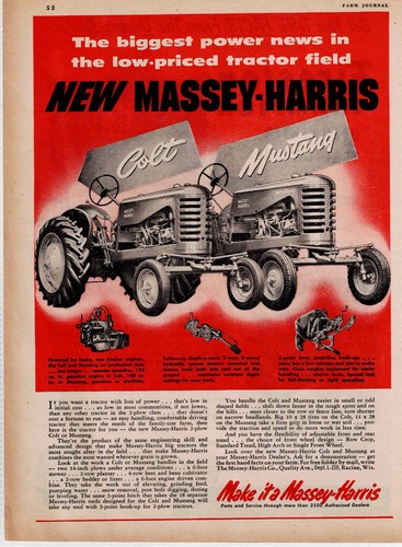 Massey harris colt mustang - &,