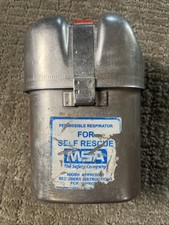 ~ MSA SELF RESCUER W65 Carbon Monoxide Respirator Coal Mines Vintage~