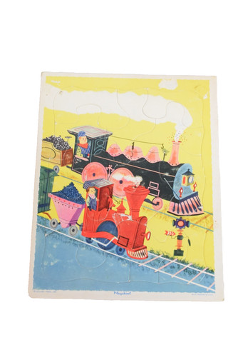 Vintage playskool train puzzle - playskool,