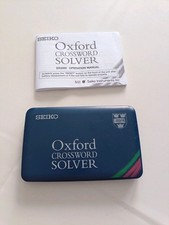 Seiko ER3000 Oxford Crossword Solver with Instruction Manual Untested 