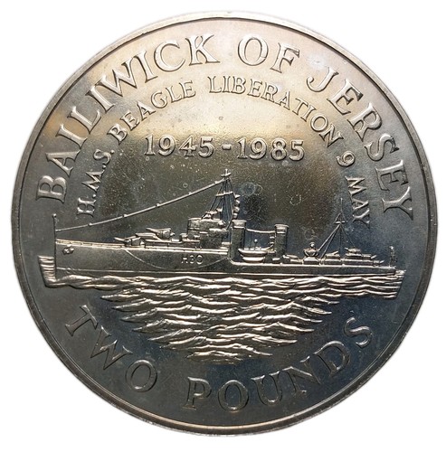1985 jersey coin - 1985, £2