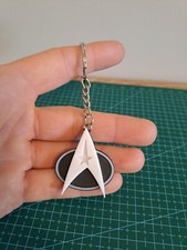 Star Trek Logo Key Ring - Star Trek memorabilia - 3d Printed - Sci-Fi
