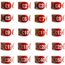 500x RED Sign SELF Adhesive