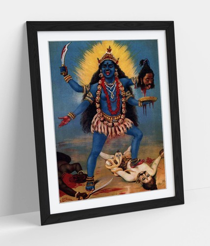 Raja ravi varma kali framed - raja, -framed