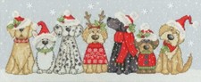 Holiday Hounds Cross Stitch