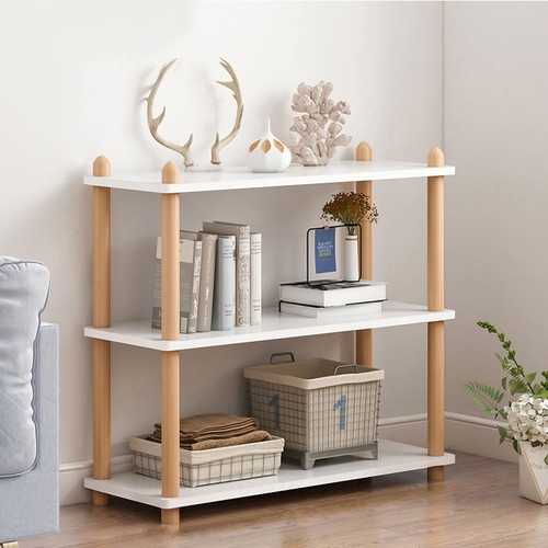 Tier wooden shelf bookcase - wooden,