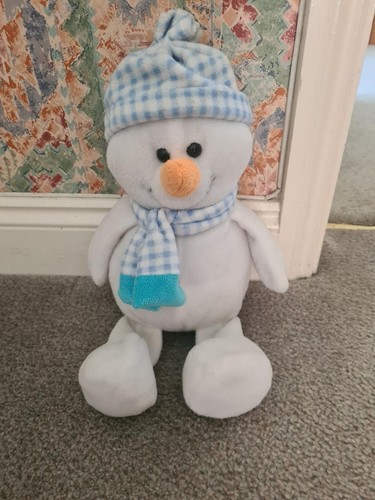 Snowman plush cuddles time - cuddles,