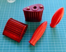 Teardrop pedals & torpedo grips for vintage child's tricycle or pedal scooter