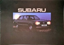 Subaru GLF / 4WD Saloons Brochure c.1980