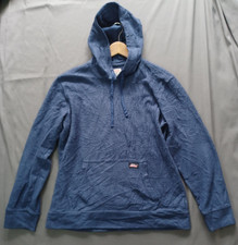 Dickies Faux Fur Sherpa Fleece Blue Pullover Hoodie Size Medium (38-40)
