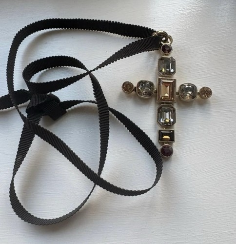 Dyrberg kern rhinestone cross - dyrberg,