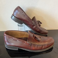 Loake Lifestyle Georgetown Tassel Loafers Burgundy Oxblood Leather Mens UK 9.5 F