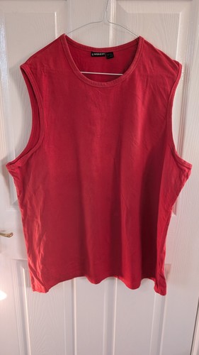 Livergy mens red sleeveless - livergy,