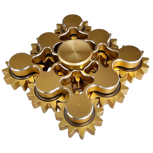 Gear metal fidget spinners - 9,