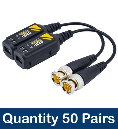 Pairs cctv video baluns - 50,