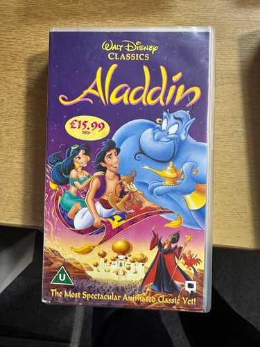 Walt disney aladdin vhs video - walt,