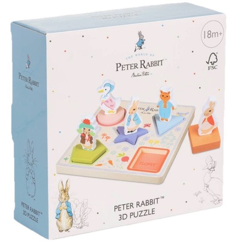 Peter rabbit wooden lift - 3d,