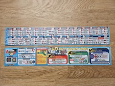 Original Street Fighter Alpha 3 Arcade Machine Decals Stickers Moves List NOS