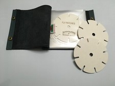 leather bound cast carrier wallet to hold 12 carriers (5 supplied)