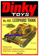 DINKY TOYS No.692 LEOPARD TANK
