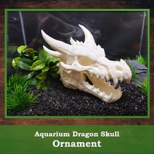 Dragon Skull Aquarium Ornament Fish Tank Decor Terrarium Cave Hide Fishtank