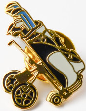 Golf Bag and Clubs Pin Badge
