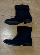 F&F Black Faux Suede Slouchy