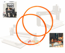 2x Spindle Belt for VISION Engraver/Router 1612 1624 2424 2448 1624R 2525 2550