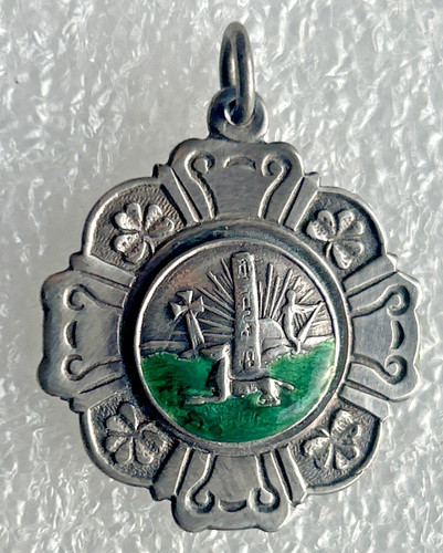 Dublin irish silver medal fob - medal,