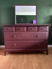 Stag Minstrel Chest 6 Drawers Fitted Mirror