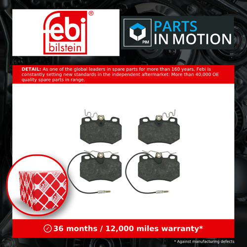 Brake pads set - set, fits