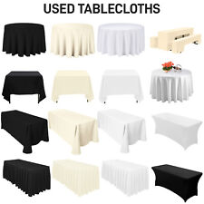 Used Table Cover for Wedding Xmas Party Home Decoration Table skirts Table Cloth