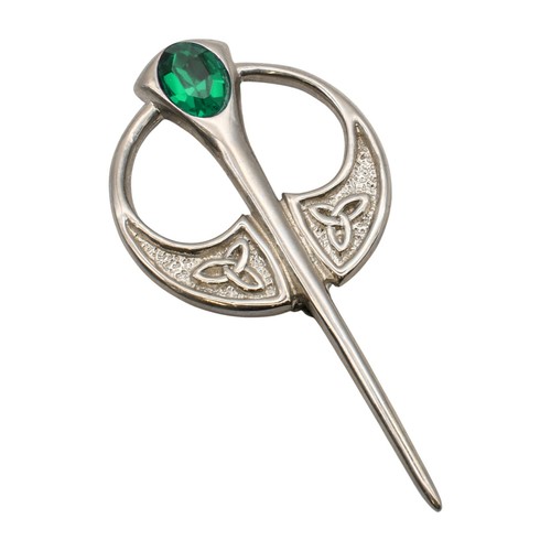 Green stone penannular english - green,