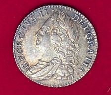 1758 George II Sixpence VF Condition, Scarce Georgian Coin with Stunning Detail