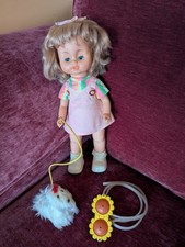 Penny Puppy Walker Doll Complete with Dog and Pump, Vintage Bradgate 1970's