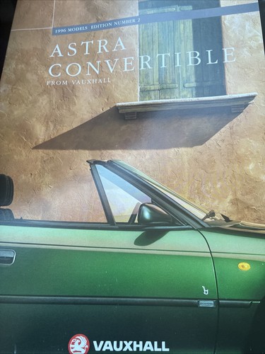The vauxhall astra convertible - vauxhall,